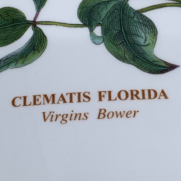 Portmeirion Botanic Garden Marquise Vase Virgins Bower 9 1/4" Clematis Florida - Picture 7 of 7